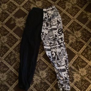 black and white flip sweats!